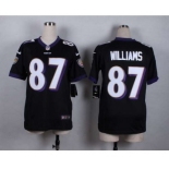 nike women nfl jerseys baltimore ravens #87 willams black[nike]