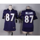 nike women nfl jerseys baltimore ravens #87 willams purple[nike]