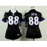 nike women nfl jerseys baltimore ravens #88 pitta black[nike]