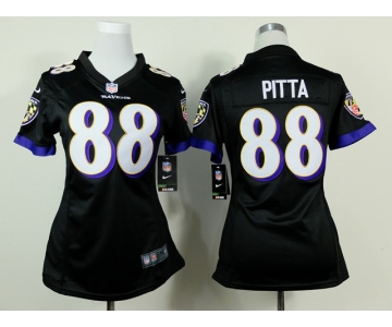 nike women nfl jerseys baltimore ravens #88 pitta black[nike]