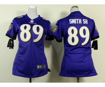 nike women nfl jerseys baltimore ravens #89 smith sr purple[nike]