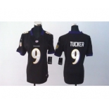 nike women nfl jerseys baltimore ravens #9 tucker black[nike]