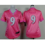 nike women nfl jerseys baltimore ravens #9 tucker pink[nike loves]