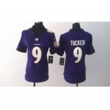 nike women nfl jerseys baltimore ravens #9 tucker purple[nike]