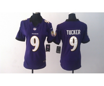 nike women nfl jerseys baltimore ravens #9 tucker purple[nike]