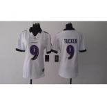 nike women nfl jerseys baltimore ravens #9 tucker white[nike]