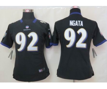 nike women nfl jerseys baltimore ravens #92 ngata black[nike]