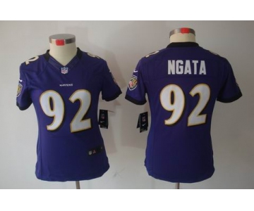 nike women nfl jerseys baltimore ravens #92 ngata purple[nike limited]