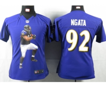 nike women nfl jerseys baltimore ravens #92 ngata purple[portrait fashion]