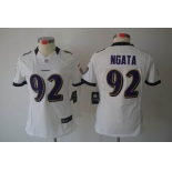 nike women nfl jerseys baltimore ravens #92 ngata white[nike limited]