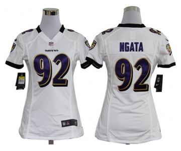 nike women nfl jerseys baltimore ravens #92 ngata white[nike]