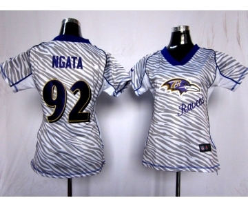 nike women nfl jerseys baltimore ravens #92 ngata[fem fan zebra]