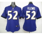 nike womens nfl baltimore ravens #52 r.lewis purple[nike]