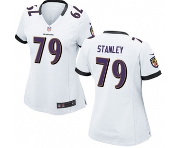 Women's Nike Baltimore Ravens #79 Ronnie Stanley White NFL Jersey