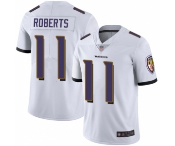 Youth Baltimore Ravens #11 Seth Roberts White Vapor Untouchable Limited Player Football Jersey