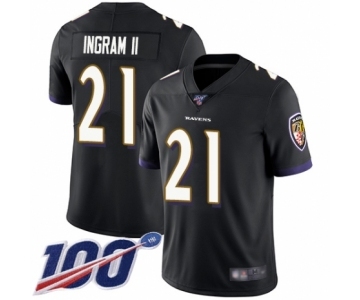 Youth Baltimore Ravens #21 Mark Ingram II Black Alternate Vapor Untouchable Limited Player 100th Season Football Jersey