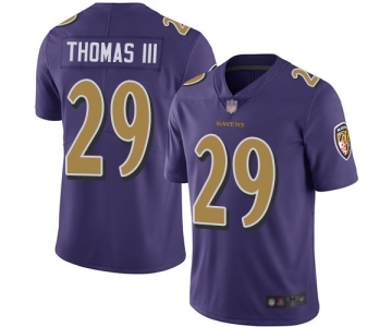 Youth Baltimore Ravens #29 Earl Thomas III Limited Purple Rush Vapor Untouchable Football Jersey