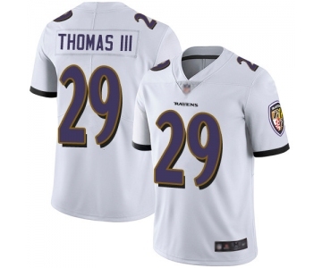 Youth Baltimore Ravens #29 Earl Thomas III White Vapor Untouchable Limited Player Football Jersey