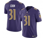 Youth Baltimore Ravens #31 Dalvin Cook Purple Stitched Jersey