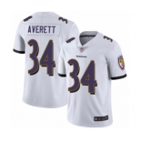 Youth Baltimore Ravens #34 Anthony Averett White Vapor Untouchable Limited Player Football Jersey