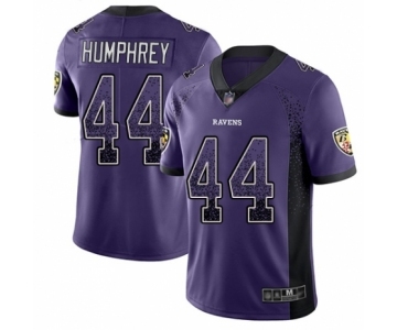 Youth Baltimore Ravens #44 Marlon Humphrey Limited Purple Rush Drift Fashion Football Jersey