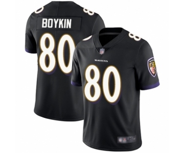 Youth Baltimore Ravens #80 Miles Boykin Black Alternate Vapor Untouchable Limited Player Football Jersey