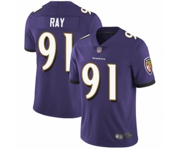 Youth Baltimore Ravens #91 Shane Ray Purple Team Color Vapor Untouchable Limited Player Football Jersey