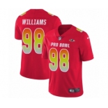 Youth Baltimore Ravens #98 Brandon Williams Limited Red AFC 2019 Pro Bowl Football Jersey