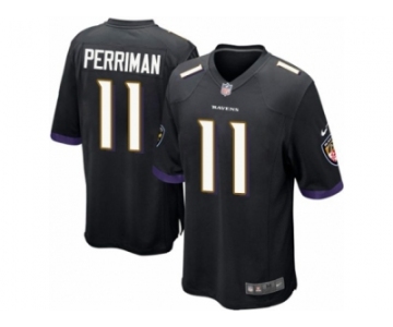 Youth Nike Baltimore Ravens #11 Breshad Perriman Game Black Alternate NFL Jersey