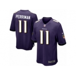 Youth Nike Baltimore Ravens #11 Breshad Perriman Game Purple Team Color NFL Jersey