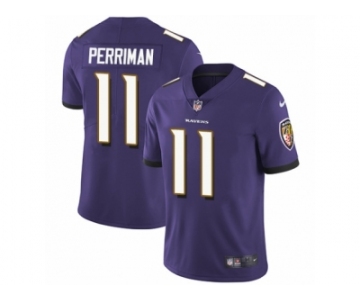 Youth Nike Baltimore Ravens #11 Breshad Perriman Vapor Untouchable Limited Purple Team Color NFL Jersey