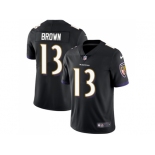 Youth Nike Baltimore Ravens #13 John Brown Black Alternate Stitched NFL Vapor Untouchable Limited Jersey