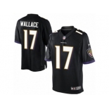 Youth Nike Baltimore Ravens #17 Mike Wallace Limited Black Alternate NFL Jersey