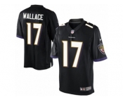 Youth Nike Baltimore Ravens #17 Mike Wallace Limited Black Alternate NFL Jersey