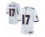 Youth Nike Baltimore Ravens #17 Mike Wallace Limited White NFL Jersey