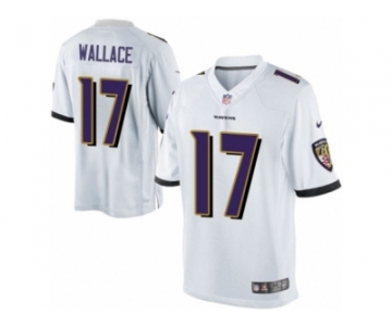 Youth Nike Baltimore Ravens #17 Mike Wallace Limited White NFL Jersey