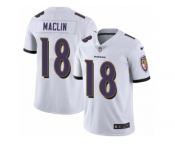 Youth Nike Baltimore Ravens #18 Jeremy Maclin White Vapor Untouchable Limited Player NFL Jersey