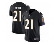 Youth Nike Baltimore Ravens #21 Lardarius Webb Vapor Untouchable Limited Black Alternate NFL Jersey