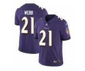 Youth Nike Baltimore Ravens #21 Lardarius Webb Vapor Untouchable Limited Purple Team Color NFL Jersey