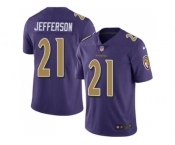 Youth Nike Baltimore Ravens #21 Tony Jefferson Purple Stitched NFL Limited Rush Jersey