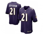 Youth Nike Baltimore Ravens #21 Tony Jefferson Purple Team Color Stitched NFL New Elite Jersey