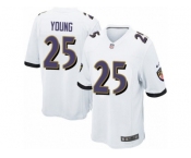 Youth Nike Baltimore Ravens #25 Tavon Young Game White NFL Jersey