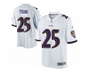 Youth Nike Baltimore Ravens #25Tavon Young Limited White NFL Jersey