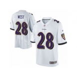 Youth Nike Baltimore Ravens #28 Terrance West Limited White NFL Jersey