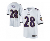 Youth Nike Baltimore Ravens #28 Terrance West Limited White NFL Jersey