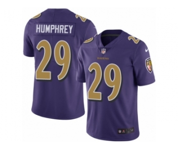 Youth Nike Baltimore Ravens #29 Marlon Humphrey Limited Purple Rush NFL Jersey