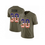 Youth Nike Baltimore Ravens #30 Kenneth Dixon Limited Olive USA Flag Salute to Service NFL Jersey