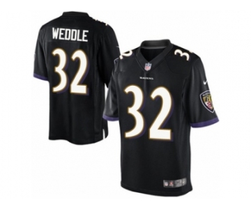 Youth Nike Baltimore Ravens #32 Eric Weddle Limited Black Alternate NFL Jersey