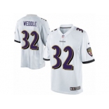 Youth Nike Baltimore Ravens #32 Eric Weddle Limited White NFL Jersey