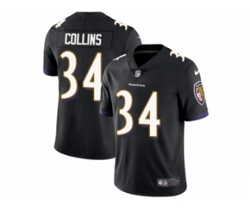 Youth Nike Baltimore Ravens #34 Alex Collins Black Alternate Vapor Untouchable Limited Player NFL Jersey